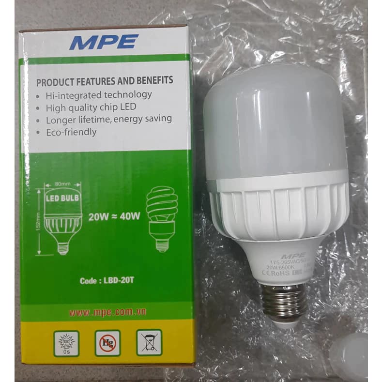 Bóng trụ MPE 20w
